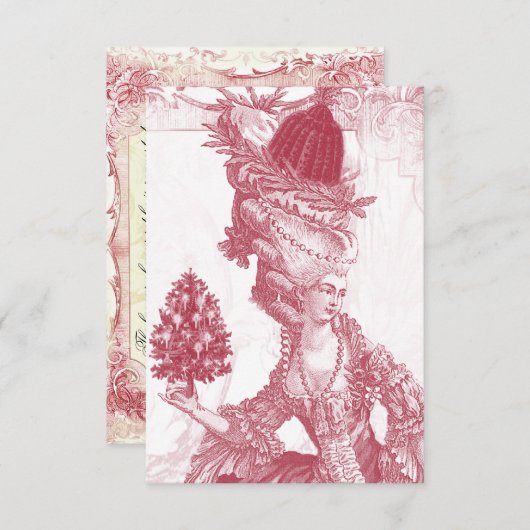 Joyeux Noelのrsvp 出欠カード (正面/裏面)