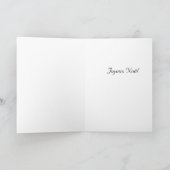 Joyeux Noëlエッフェル塔のパリのクリスマスのプリント シーズンカード (内部)