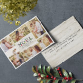 Joyeux Noelクリスフランスのマモダンス写真コラージュ シーズンカード