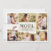 Joyeux Noelクリスフランスのマモダンス写真コラージュ シーズンカード (正面)
