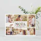 Joyeux Noelクリスフランスのマモダンス写真コラージュ シーズンカード (スタンド正面)