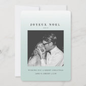 Joyeux Noelクリスマスフォトグラデーションカード シーズンカード (正面)