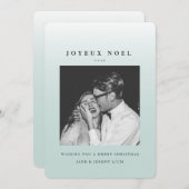 Joyeux Noelクリスマスフォトグラデーションカード シーズンカード (正面/裏面)