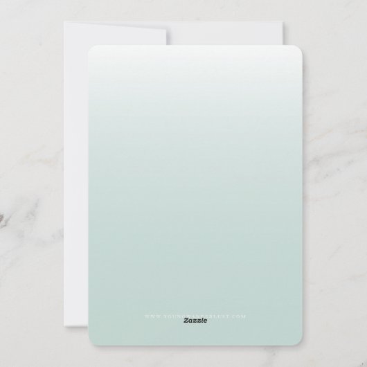 Joyeux Noelクリスマスフォトグラデーションカード シーズンカード (裏面)