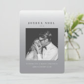 Joyeux Noelクリスマスフォトグラデーションカード シーズンカード (スタンド正面)