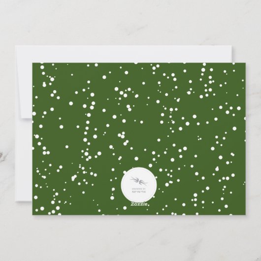 Joyeux Noelシンプルホワイトスクリプトクリスマスフォト シーズンカード (裏面)