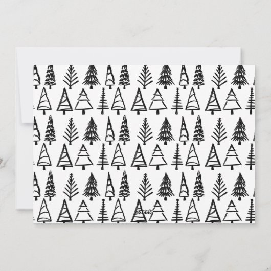 Joyeux Noelスクリプトカジュアルクリスマスフォト シーズンカード (裏面)