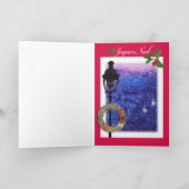 JOYEUX NOELパリの景色のクリスマスの挨拶 シーズンカード (内部)