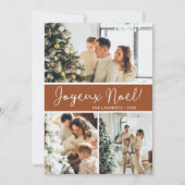 Joyeux Noelフォトコラージュ シーズンカード (正面)