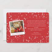 Joyeux Noelブラシ付きスクリプトモダンクリスマスフォト シーズンカード (裏面)