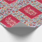 Joyeux Noelメリーフランスのクリスマスクリスマスフィギュア ラッピングペーパー (角)