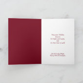 Joyeux Noel女子フランスのクリスマス シーズンカード (内部)