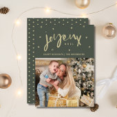 Joyeux Noel家族の写真クリスマス シーズンカード