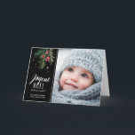 | Joyeux Noël弁柄はほえます シーズンカード<br><div class="desc">モダンなデザインのCarte de Noellのavecの写真</div>