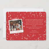 Joyeux Noel手書きスクリプトクリスマスフォト シーズンカード (裏面)