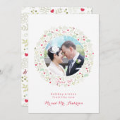 Joyeux Noel新婚クリスマスカード シーズンカード (正面/裏面)