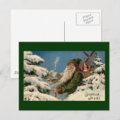 "Joyeux Noel"のヴィンテージの郵便はがき シーズンポストカード (正面/裏面)
