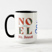 Joyeux Noel クリスマス あなたは最高の先生 マグカップ (左)