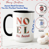 Joyeux Noel クリスマス あなたは最高の先生 マグカップ