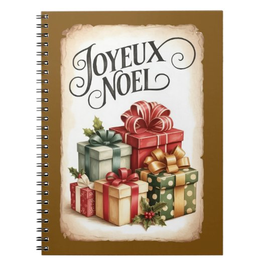 Joyeux Noël クリスマス ギフト ノート (正面)