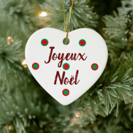 Joyeux Noël セラミックオーナメント