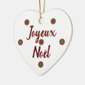 Joyeux Noël セラミックオーナメント (左)