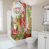 Joyeux Noel (メリーフランスの・クリスマス) シャワーカーテン (インサイチュ)