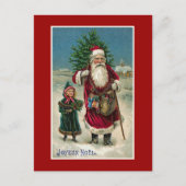 "Joyeux Noel"ヴィンテージフランスの・クリスマス シーズンポストカード (正面)