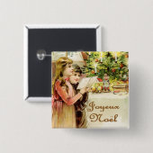 Joyeux Noel 缶バッジ (正面&裏面)