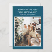 Joyeux Noel 4フォトフラットホリデーカード シーズンカード (裏面)