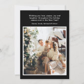 Joyeux Noel 4フォトフラットホリデーカード シーズンカード (裏面)