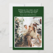 Joyeux Noel 4枚の写真フラットホリデーカード シーズンカード (裏面)