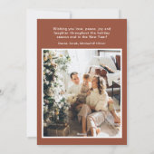 Joyeux Noel 4枚の写真フラットホリデーカード シーズンカード (裏面)