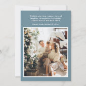 Joyeux Noel 4枚の写真フラットホリデーカード シーズンカード (裏面)