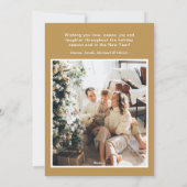 Joyeux Noel 4 Photo Flat Holiday Card シーズンカード (裏面)