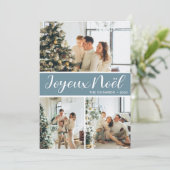 Joyeux Noel 4 Photo Flat Holiday Card シーズンカード (スタンド正面)