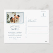 Joyeux Noel 5枚の写真入り シーズンポストカード (裏面)