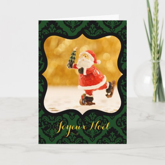 Joyeux Noel Cadre V decoratif Photo Carte de Voeux シーズンカード (正面)