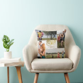 Joyeux Noel Christmas フランスの Four Photo Collage クッション (椅子)