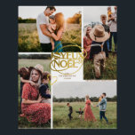 Joyeux Noel Christmas フランスの Four Photo Collage ポスター<br><div class="desc">クリスマス最高のの応援を広げる方法は大声で聞くために大声で歌っている！このフェスティバルフランスの「Joyeux Noel」クリスマスファミリーフォトコラージュカードは、美しく明るいフォントとクリスマスの家族フォトセッションの写真を備えお気に入りのている。この家族のクリスマスフォトカードは楽しい、おもしろいを持っ感じている。</div>