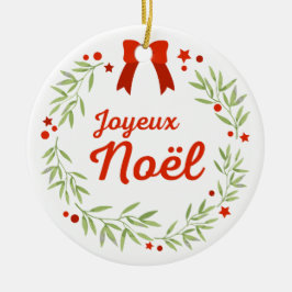 Joyeux Noël Décoration Ornement セラミックオーナメント