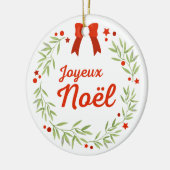 Joyeux Noël Décoration Ornement セラミックオーナメント (左)