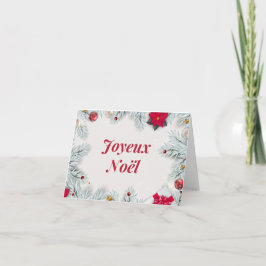 Joyeux Noël Double card for annual parties シーズンカード