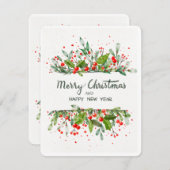 JOYEUX NOËL ET BONNE ANNÉE シーズンカード (正面/裏面)