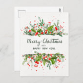 JOYEUX NOËL ET BONNE ANNÉE ポストカード (正面/裏面)