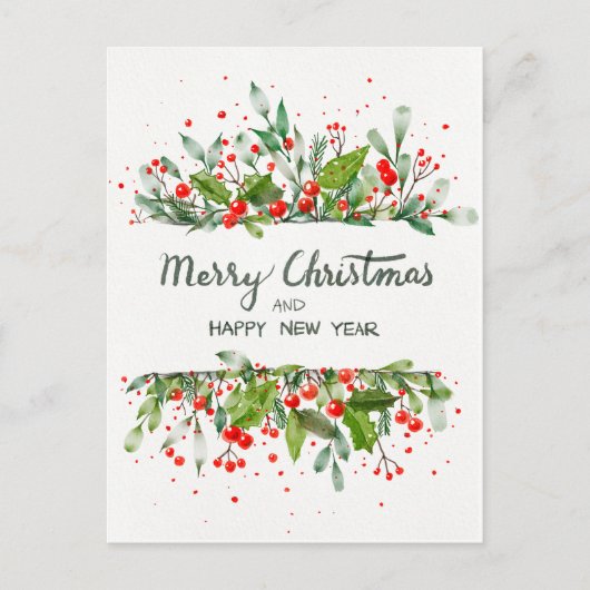 JOYEUX NOËL ET BONNE ANNÉE ポストカード (正面)