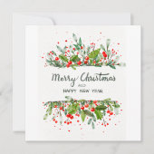 JOYEUX NOËL ET BONNE ANNÉE 招待状 (正面)