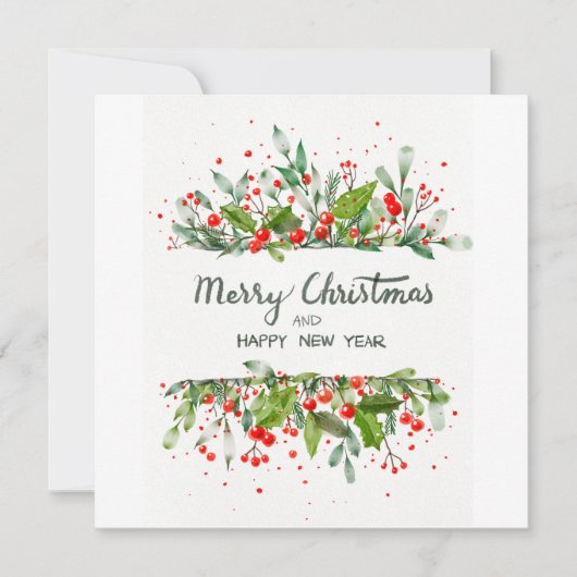 JOYEUX NOËL ET BONNE ANNÉE 招待状 (正面)