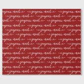 Joyeux Noel French Design ラッピングペーパー (フラット)