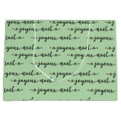 Joyeux Noel French Design ラージペーパーバッグ (正面)